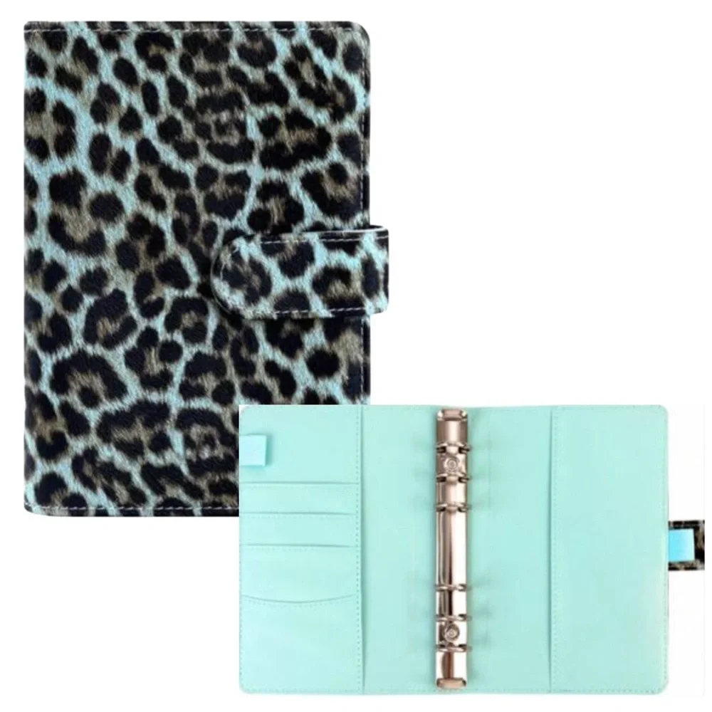 CASH ENVELOPE STUFFING METHOD, A6 AQUA BLUE ANIMAL PRINT Binder BUNDLE